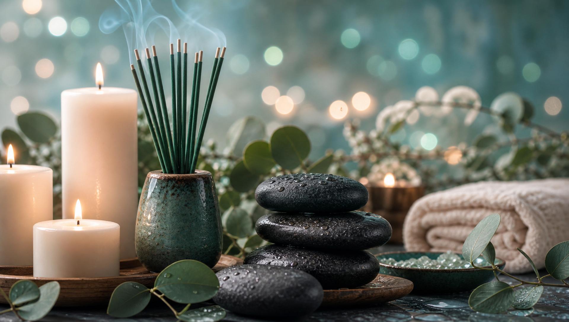 Candles, incense and hot stones at Sera
